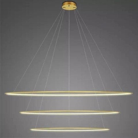 Lampa wisząca Ledowe Okręgi No.3 230cm 3k złota