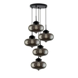 London Loft No.1 CO5 smoky - Żyrandol