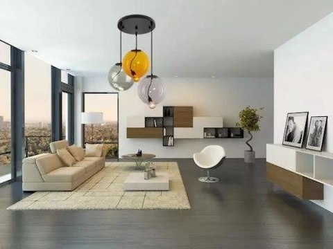 Modern Glass Bubble CO3 Mix 1 - Żyrandol