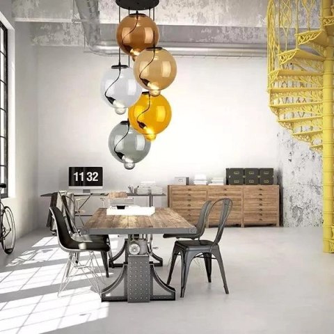 Modern Glass Bubble CO5 Mix1 - Żyrandol