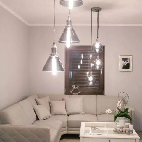 NY Loft No.1 CH - Szklana Lampa wisząca