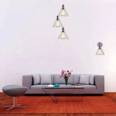 NY Loft No.1 SCH/CO3 Szklany Żyrandol