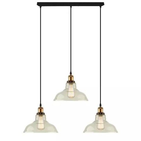 NY Loft No.3 CL3 Szklany Żyrandol