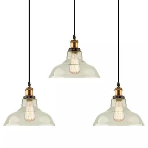 NY Loft No.3 CL3 Szklany Żyrandol