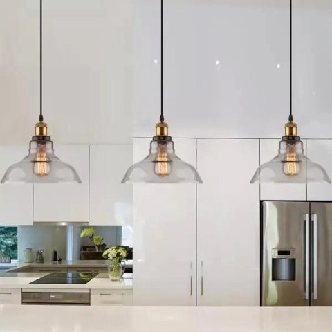 NY Loft No.3 S Szklana Lampa wisząca