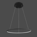 Lampa wisząca Ledowe Okręgi No.1 60cm 4k 32W czarna