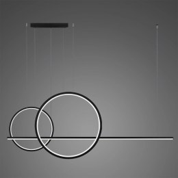 Lampa wisząca Linea No.4 60/40cm czarna 4k szerokość 150 cm
