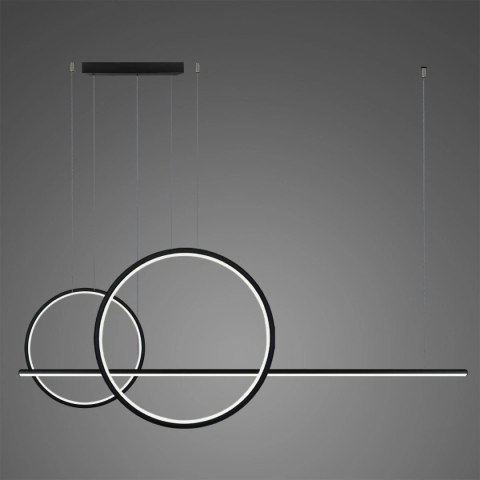 Lampa wisząca Linea No.4 60/40cm czarna 4k szerokość 150 cm