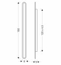 Lampa zewnętrzna elewacyjna STICK - minimalistyczny kinkiet LED 150 cm 45W - nowoczesne oświetlenie zewnętrzne IP65