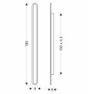 Lampa zewnętrzna elewacyjna STICK - minimalistyczny kinkiet LED 180 cm 60W - nowoczesne oświetlenie zewnętrzne IP65