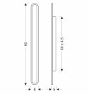 Lampa zewnętrzna elewacyjna STICK - minimalistyczny kinkiet LED 90 cm 28W - nowoczesne oświetlenie zewnętrzne IP65