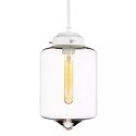 London Loft No.2 biała Szklana Lampa wisząca