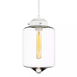 London Loft No.2 biała Szklana Lampa wisząca