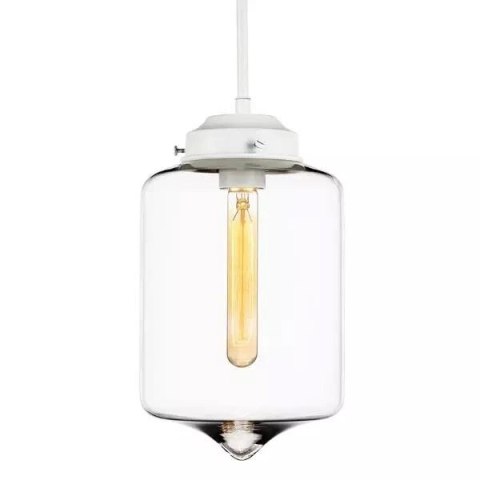 London Loft No.2 biała Szklana Lampa wisząca