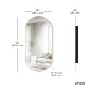 UMBRA lustro ścienne HUBBA 36 x 18 cm mosiądz