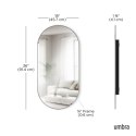 UMBRA lustro ścienne HUBBA 36 x 18 cm tytan