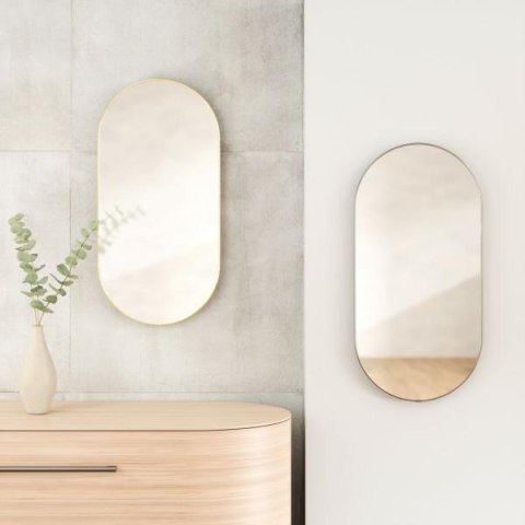 UMBRA lustro ścienne HUBBA 36 x 18 cm tytan