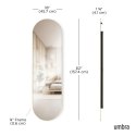 UMBRA lustro ścienne HUBBA 62 x 18 cm mosiądz