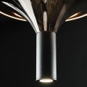 Żyrandol Spinoza-3 czarno-złota LED
