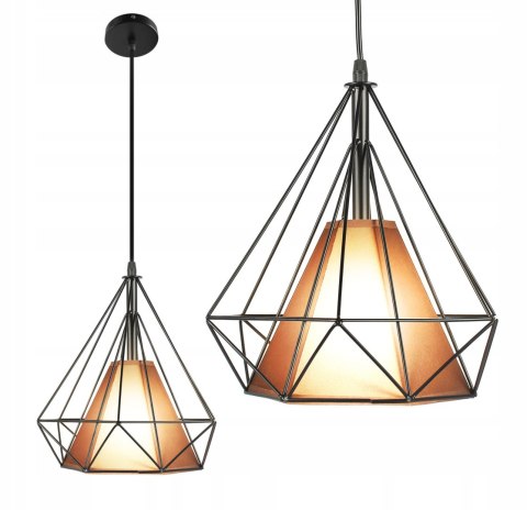 LAMPA DIAMENT MIEDZIANY KLOSZ E27