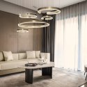 Lampa led 264W złota okręgi + Pilot DL-I02 LARA