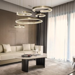 Lampa led 326W złota okręgi + Pilot DL-I01 LARA