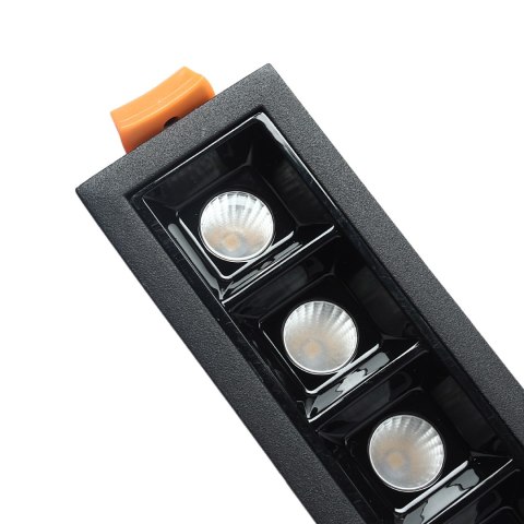Lampa liniowa Led podtynkowa 10W 3000K czarna JDL-5T
