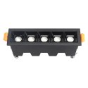 Lampa liniowa Led podtynkowa 10W 3000K czarna JDL-5T