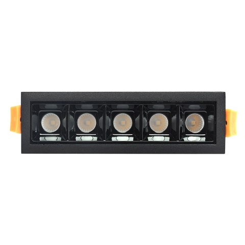 Lampa liniowa Led podtynkowa 10W 3000K czarna JDL-5T