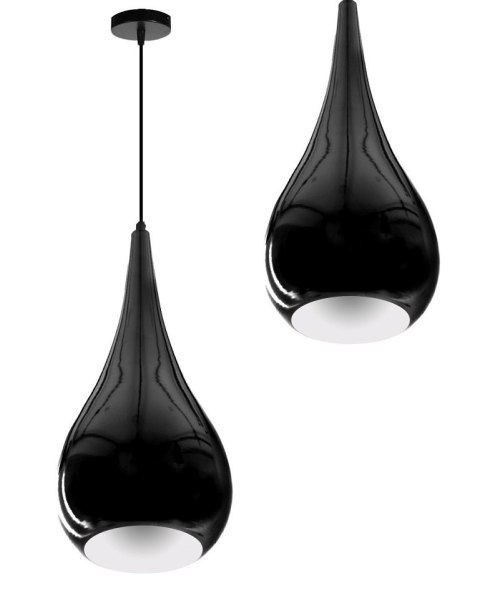 Lampa wisząca Kropla E27 czarna HY-2701