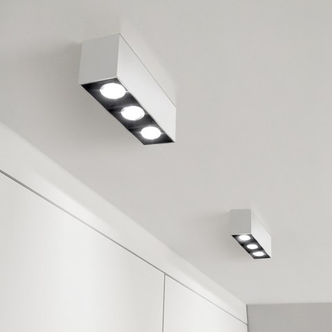 Lampa liniowa natynkowa 9w 3000K biało-czarna JDL-6T