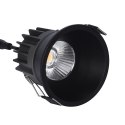 Oprawa wpuszczana PZE-921 IP44 6W 3000K czarny
