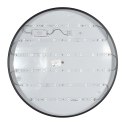 Panel LED Natynkowy 60cm okrągły BB05 60W 3000K czarny