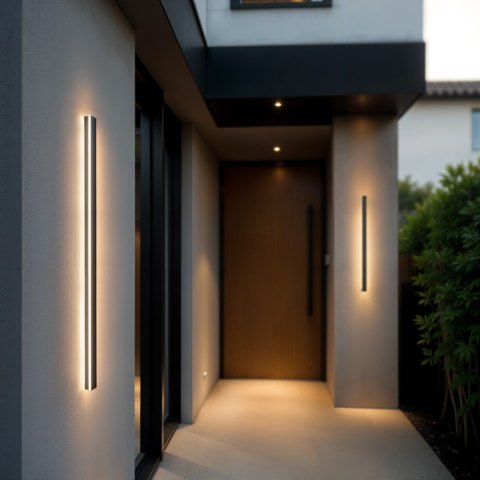 Zewnętrzny Kinkiet Elewacyjny LED 100cm UNO-BH-018 18W 4000K Czarny IP54 LUNGO-dostępne od 12.08.