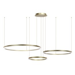 Złota Lampa wisząca okręgi 116W złota AZ134 MONZA