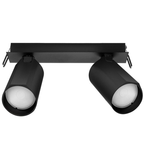 Lampa sufitowa wpuszczana BORA KJ2104 2xGU10 czarny