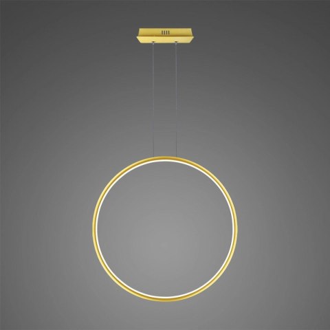 Lampa wisząca Ledowe Okręgi No.1 X 80cm 4k złota ściemnialna
