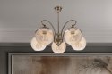 Lampa wisząca TORES stare złoto 5x60W E27 klasyczna oprawa sufitowa do salonu jadalni i sypialni