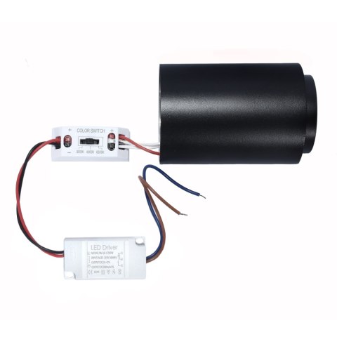 Oprawa natynkowa LED DABI PZE-930 CCT 3000-6000K 8W czarna