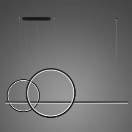 Lampa wisząca Linea No.4 60/40cm czarna 4k szerokość 150 cm