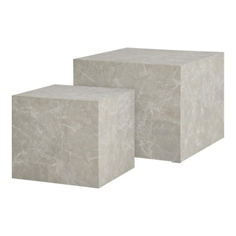 Zestaw 2 stolików kawowych Prague szary