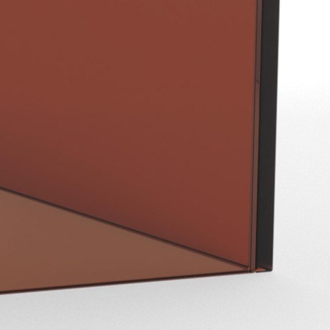 Zestaw 2 stolików Dice brązowe szkło