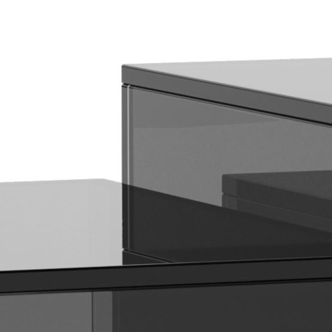 Zestaw 2 stolików Dice dymione szkło