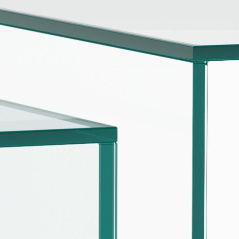 Zestaw 2 stolików Dice krystaliczne