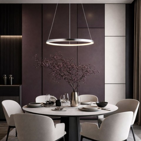 LUNE LAMPA WISZĄCA 40 OKRĄGŁY 25W LED 4000K CHROM