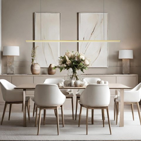 Lampa wisząca Linea No.1B 150cm 3k złota
