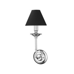 Light Prestige Kinkiet Glamour srebrno - czarny 1xE14