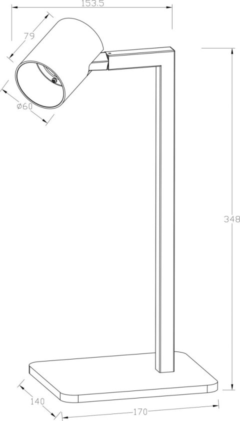 Light Prestige Lampa biurkowa Snow biała 1xGU10