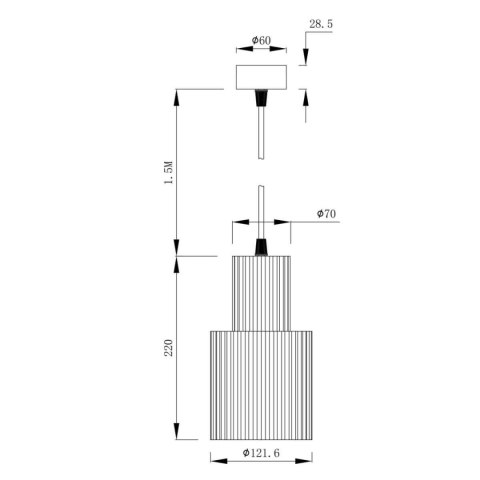 Light Prestige Lampa wisząca Tokio czarna 1xE27