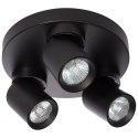 Light Prestige Plafon Pointa czarny 3xGU10